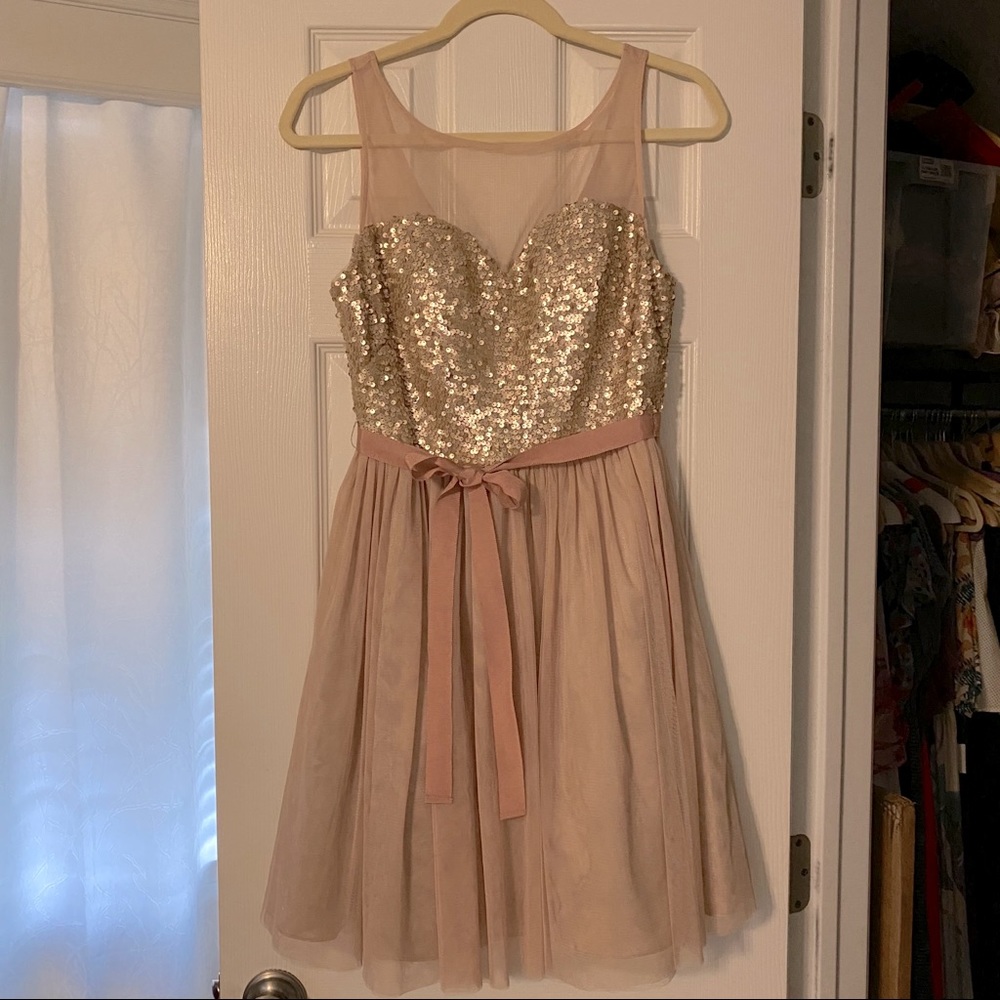 Francesca’s Jun & Ivy Sequin Sweetheart Dress